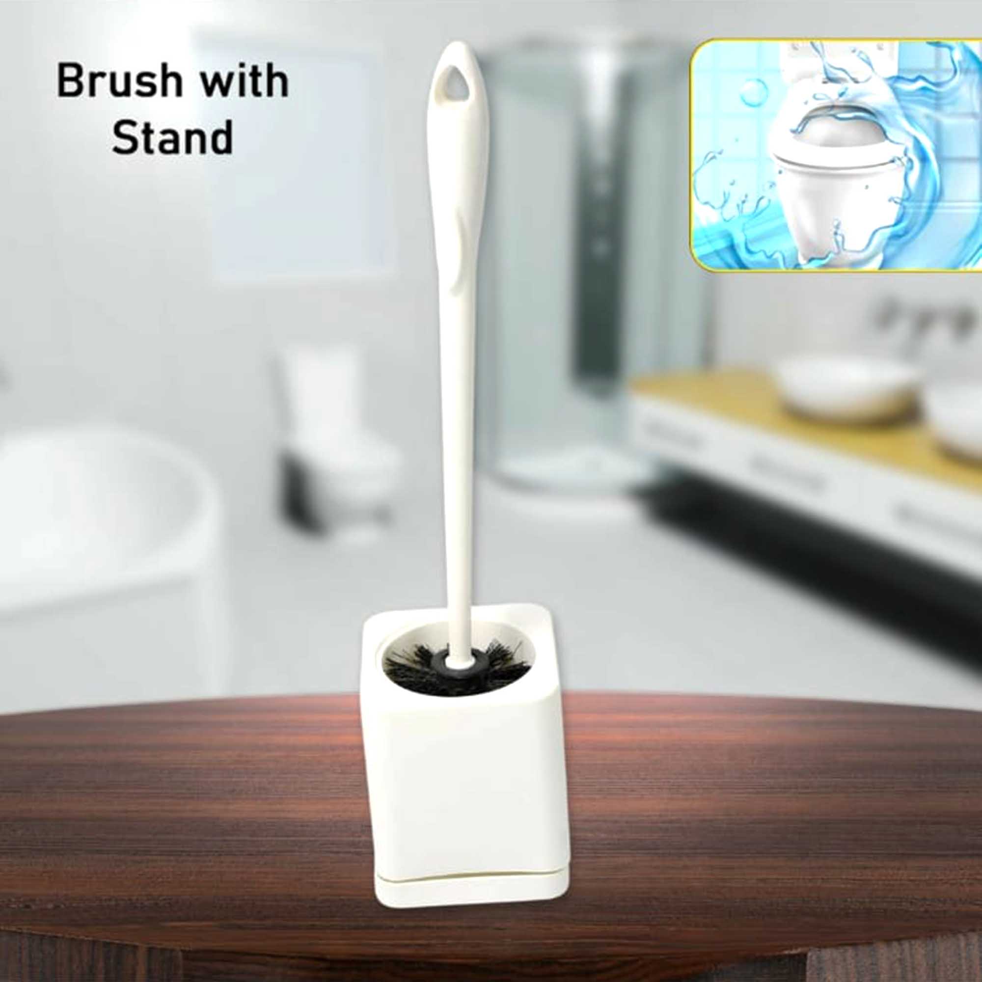 7624 - Toilet Cleaning Brush with Container | High Quality | Long ...